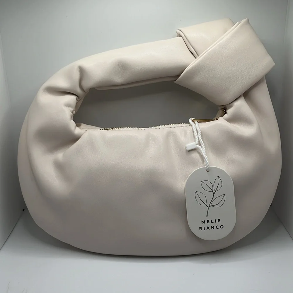 NWT MELIE BIANCO ALEXANDRA VEGAN LEATHER TOP HANDLE PUFFY BAG - Picture 5 of 9